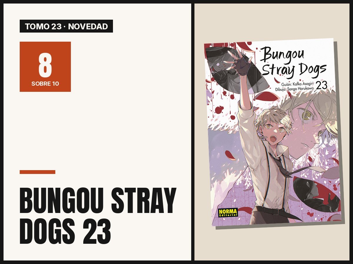 Bungou Stray Dogs 23: reseña del tomo de Chûya vampiro