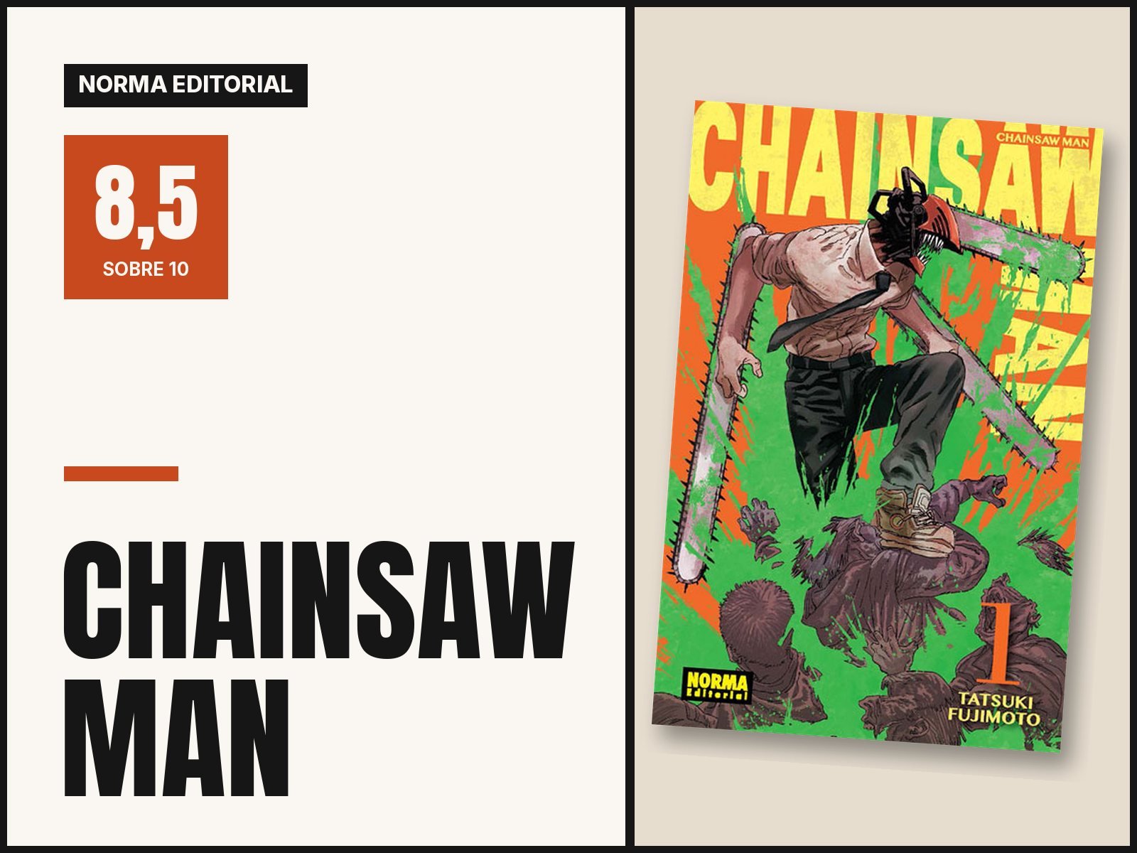 Chainsaw Man: reseña del manga de Norma