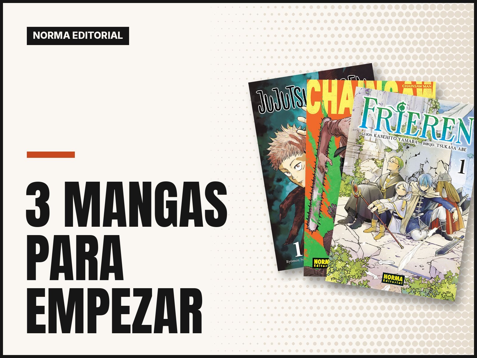 3 mangas de Norma para empezar a leer manga