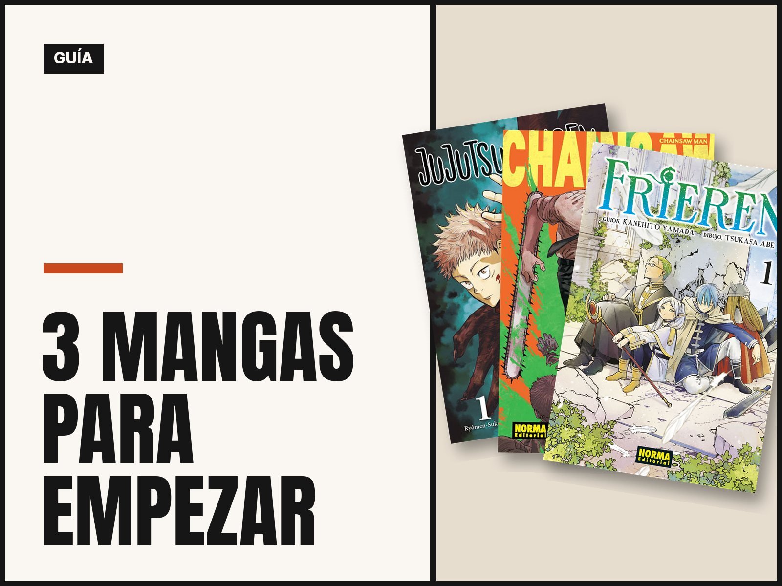 3 mangas de Norma para empezar a leer manga