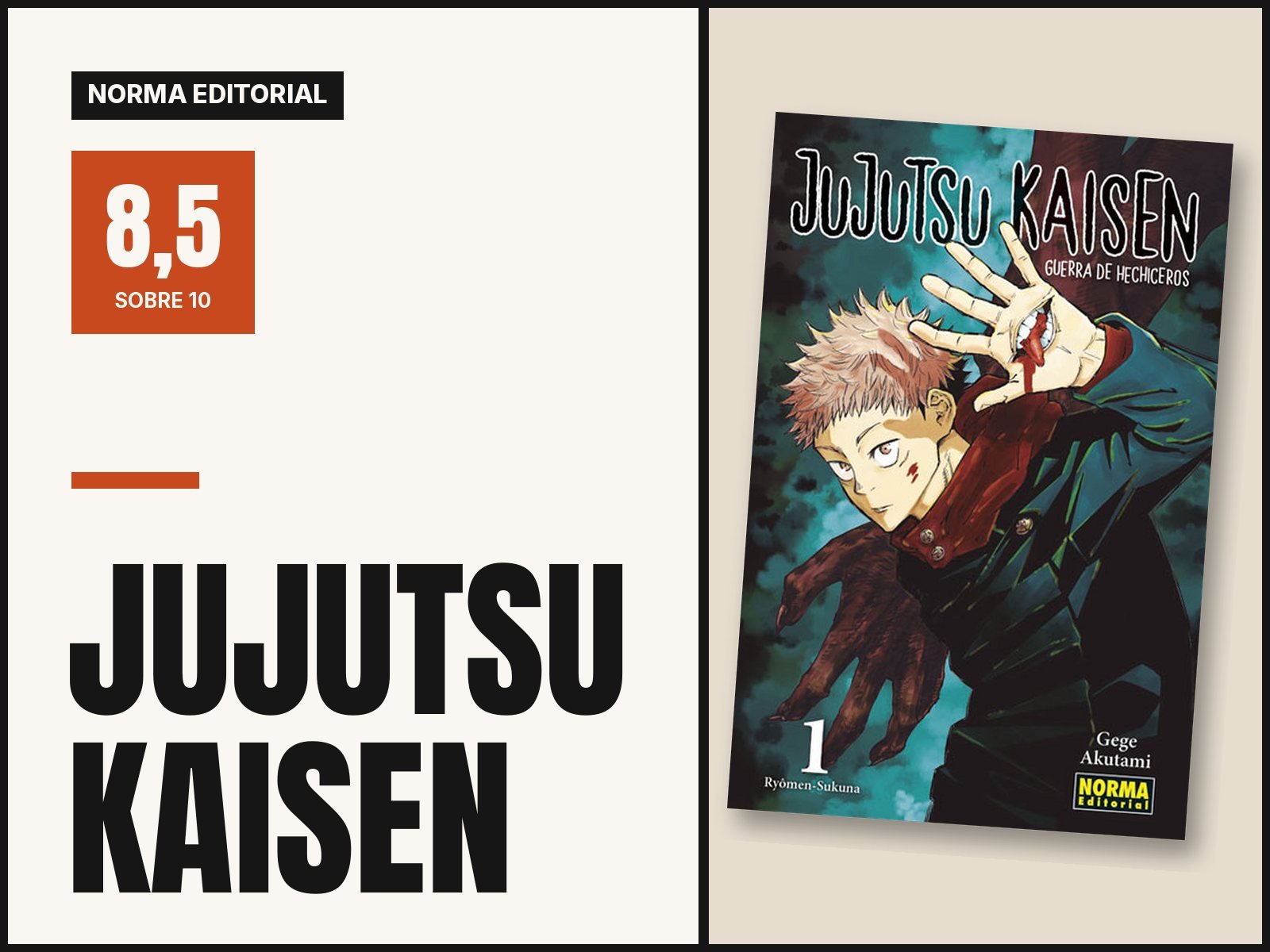 Jujutsu Kaisen: reseña del manga de Norma